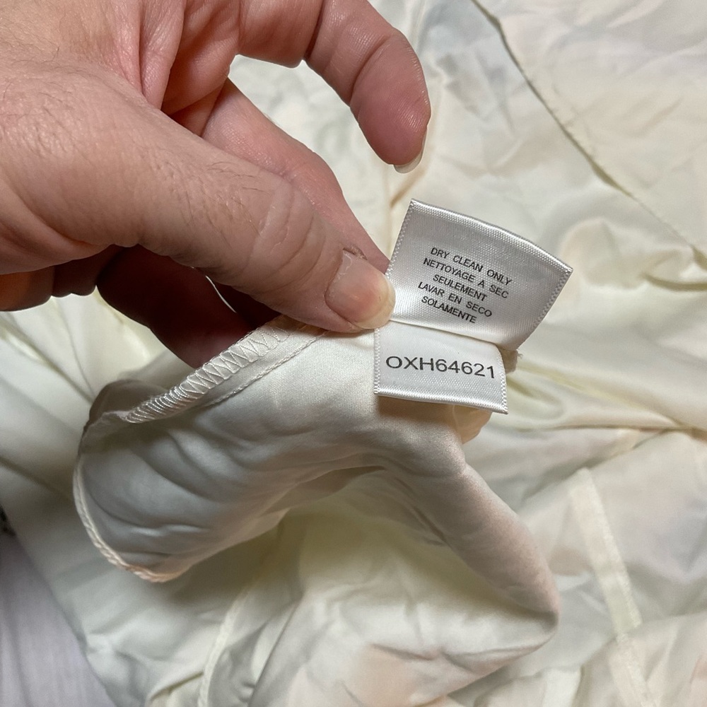 BCBGMaxAzria Cream and Black Strapless Silk Dress - Picture 12 of 13